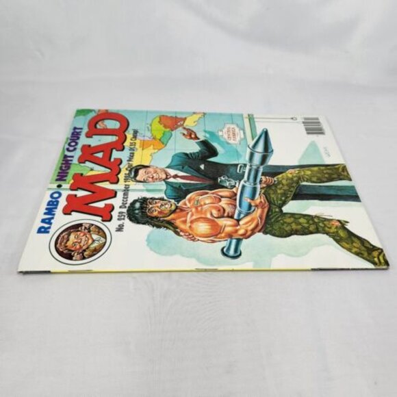 Mad Magazine # 259‎ December 1985 Rambo Movie Regan, Night Court Fine WEHK Art - Picture 4 of 6